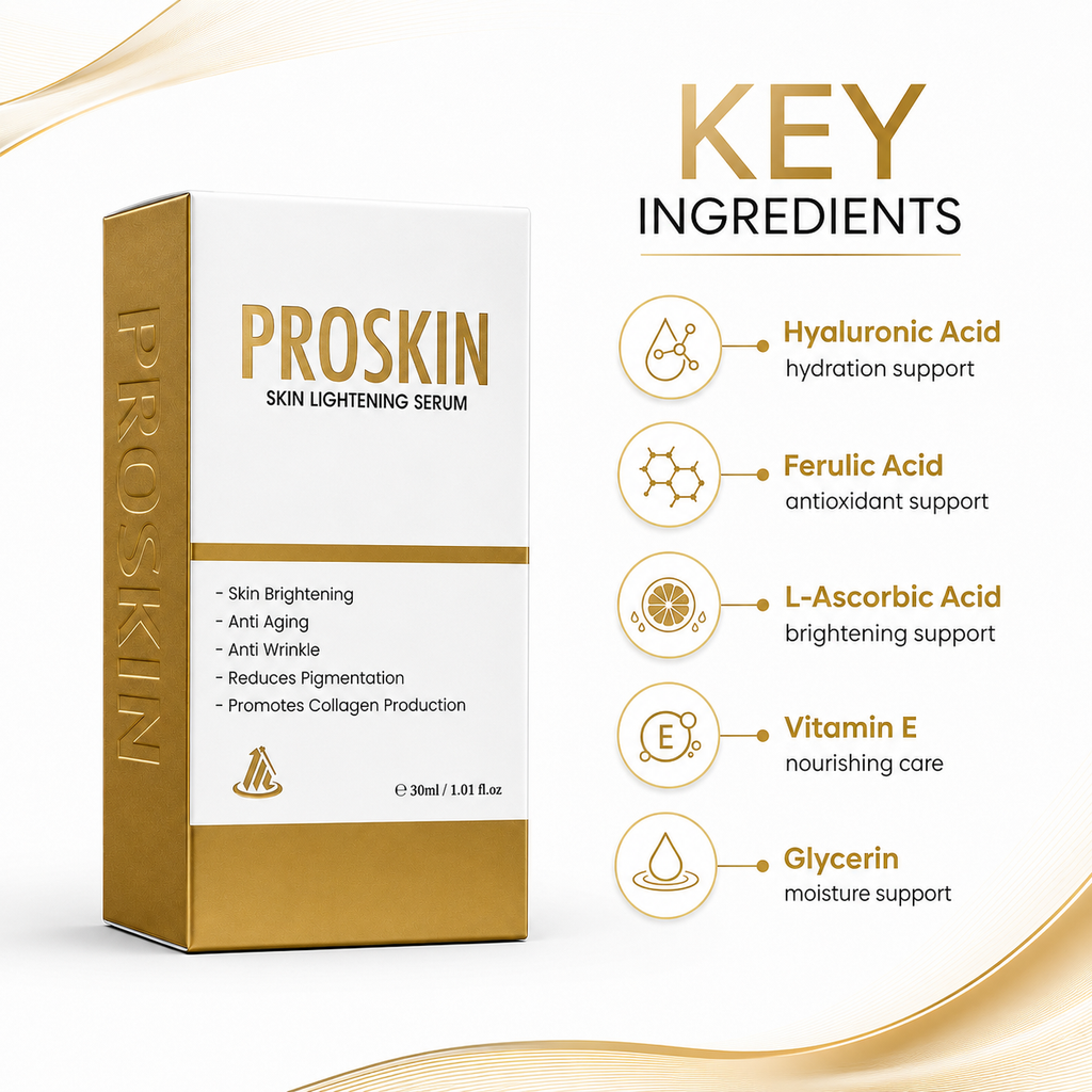 ProSkin Skin Lightening Serum – 30ml | Brightening, Anti-Aging & Pigmentation Reducing Serum