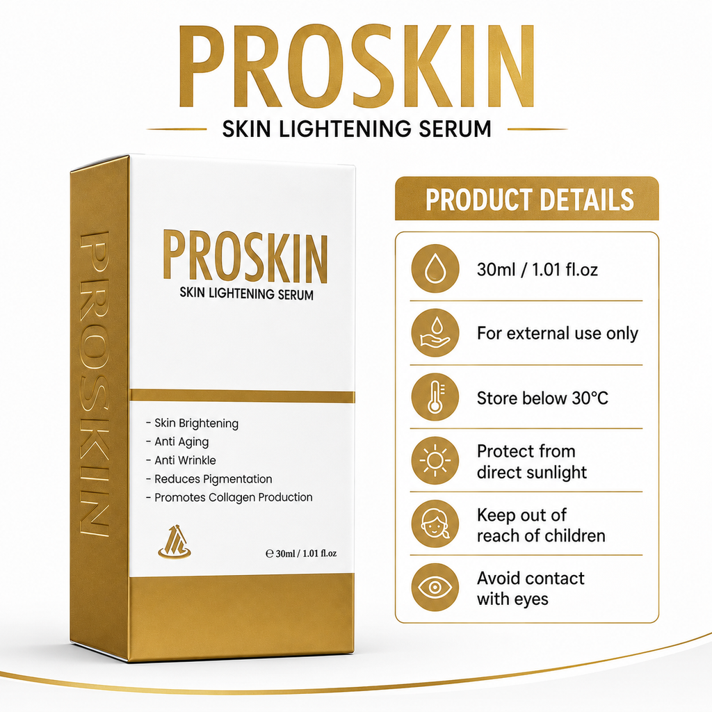 ProSkin Skin Lightening Serum – 30ml | Brightening, Anti-Aging & Pigmentation Reducing Serum