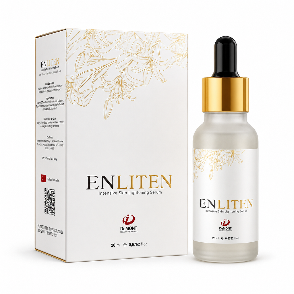ENLITEN Intensive Skin Lightening Serum – 20ml | Vitamin C Derivative & Hyaluronic Acid | Turkish Formulation